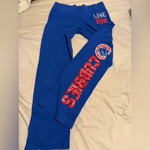 PINK Victoria's Secret Chicago cubs sweat pants vintage size small